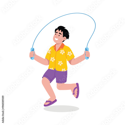 Jump Rope Vector Concept illustrations EPS File 