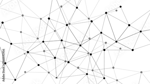 Vector Abstract network connection forms stunning mesh of nodes and lines illustrate innovation and data flow and connectivity symbolizes complex structures and communication