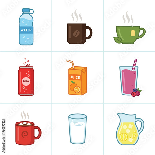 Drinks and Beverages Collection.