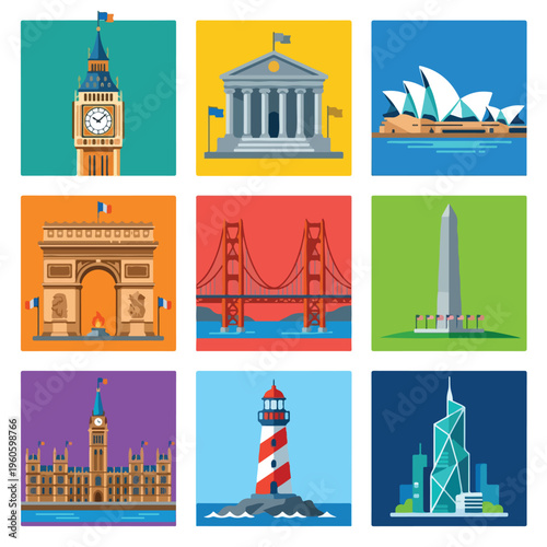 Famous landmarks of the world 1.