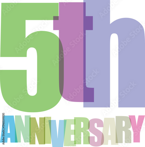 5th Anniversary Celebration Text