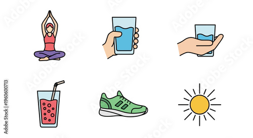 Cartoon illustration of green sneaker.