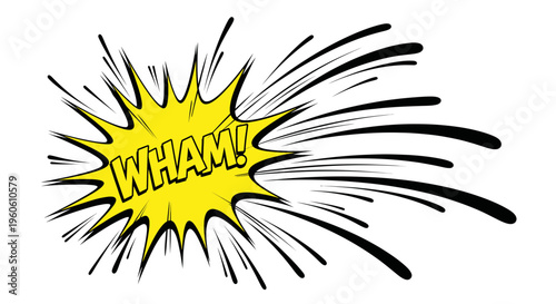 Comic Book Wham Sound Effect Explosion