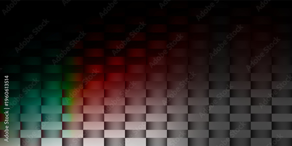 Obraz premium White, black and red ribbed abstract background with glass effect, corrugated iridescent color gradient. Vector illustration