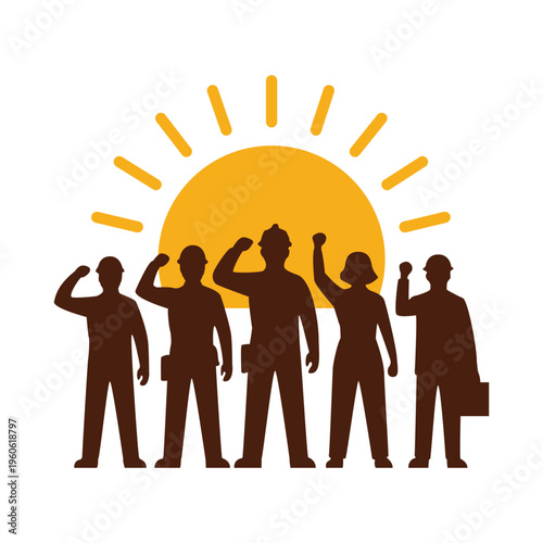 Sunrise Team Power Silhouette