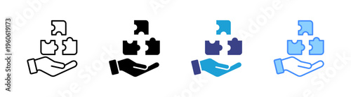 Contributing icon set multiple style collection