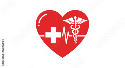 Medical Heart Health Cardiology Healthcare Technology Illustration