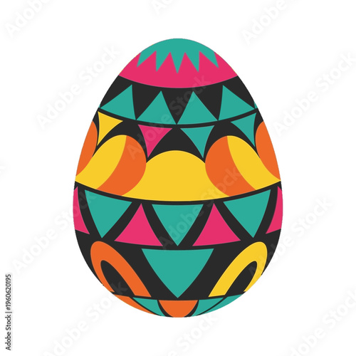 Colorful Easter Egg Design.