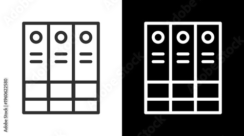 Standard White Icon Set Vector 