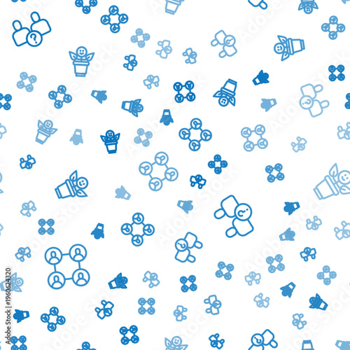 Set line BFF or best friends forever, Complicated relationship and on seamless pattern. Vector