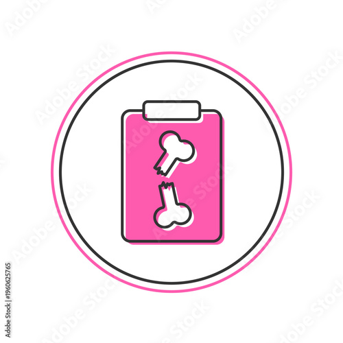 Filled outline X-ray shots icon isolated on white background. Vector