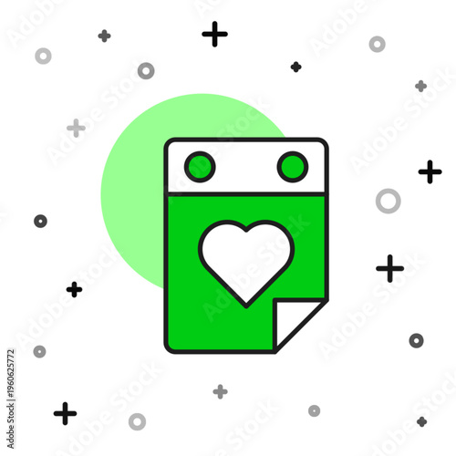 Filled outline Doctor appointment icon isolated on white background. Calendar, planning board, agenda, consultation doctor. Vector