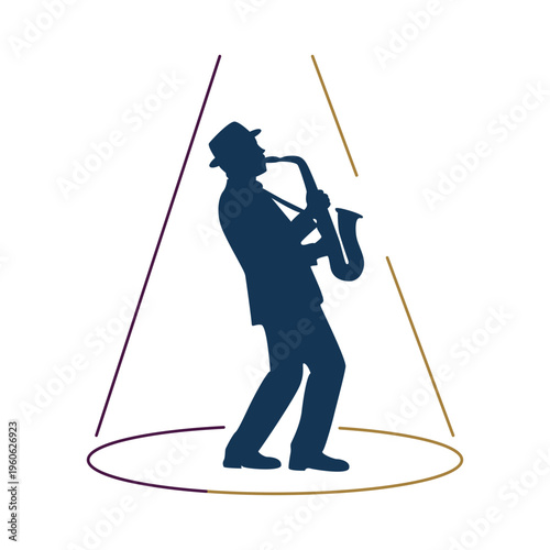 Saxophone Player Silhouette