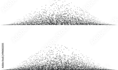 Noised gradient spiral line .Graffiti art design . Noise dispersion wavy logo . Spray effect .Grunge texture . Distressed element .vector