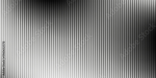 Vector ribbed glass texture background. Light grey ribbed glass. Mesh gradient. acrylic ribbed bath surface. Reeded glass background semitransparent overlay. Bath wall window