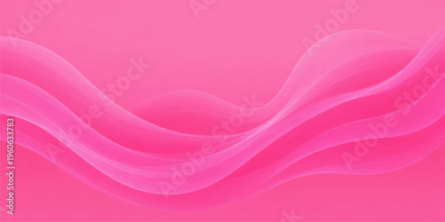 An artistic pink and purple abstract background features soft light gradients and flowing wave lines to create a motion-filled vector illustration with a curved texture for a modern wallpaper
