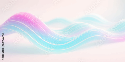 Abstract colorful wave background featuring a blue vector illustration with flowing light lines and soft curves that create a modern technology motion pattern