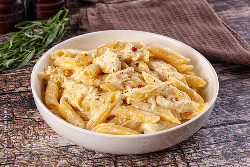 Foto Creamy pasta Alfredo with chicken