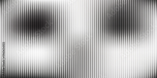 Vector ribbed glass texture background. Light grey ribbed glass. Mesh gradient. acrylic ribbed bath surface. Reeded glass background semitransparent overlay. Bath wall window