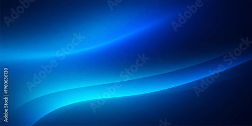 A futuristic blue abstract wallpaper features soft flowing waves and a light gradient texture with motion lines that create a curved fractal pattern of artistic energy and swirl design flow