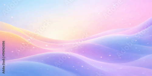 An abstract colorful background features flowing blue waves and pink fractal lines that create a futuristic motion pattern with light curves for a vector wallpaper design