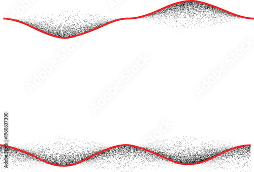 Noised gradient spiral line .Graffiti art design . Noise dispersion wavy logo . Spray effect .Grunge texture . Distressed element .vector