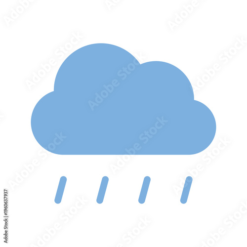 雨のアイコン 弱い雨 天気予報