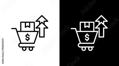 Upsell Opportunities White Icon Set Design