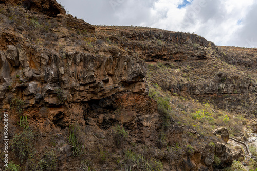 Barranco del Rey gorge, near Roque del Conde mountain. Tenerife, Canary Islands.