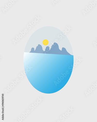 vector illustration of a blue sky