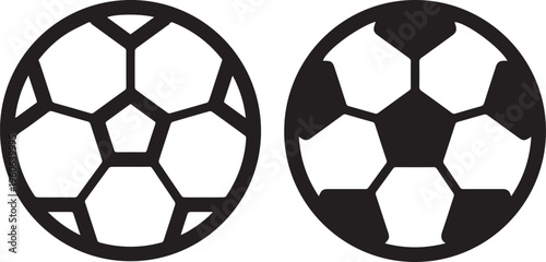ball football icon, sports  simple minimalist design, black and white, vector illustration