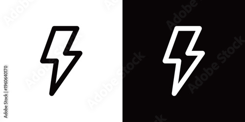 雷のアイコン 嵐 電流 電気 天気予報