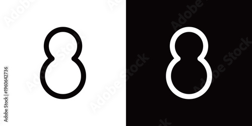 雪のアイコン 雪だるま 天気予報