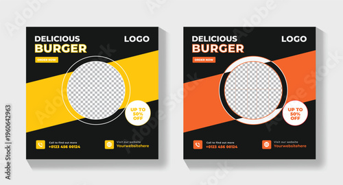 Super Delicious Food Social Media Template | Modern Restaurant Promotion Design