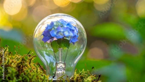 beautiful abstract light bulb illustration