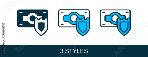Filled outline Money with shield icon isolated on white background. Insurance concept. Security, safety, protection, protect concept. Vector