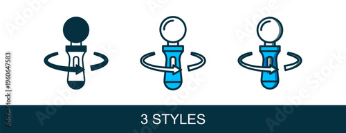 Filled outline VR controller game icon isolated on white background. Virtual reality experience, sensation of presence, position-tracking technology device. Vector