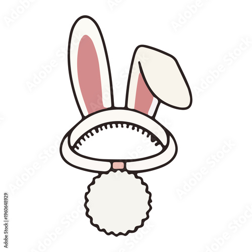 Funny Bunny Ears Headband Icon