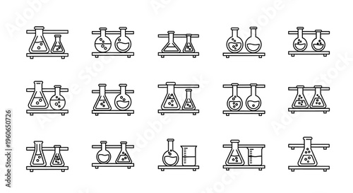 Various laboratory glassware and equipment.