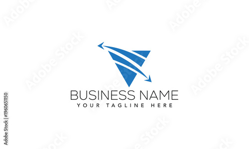Free Download Modern Minimal Letter V Logo Vector Template - GFXLoad