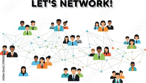 Connecting professionals in a vast network A visual representation of global business relationships and communication