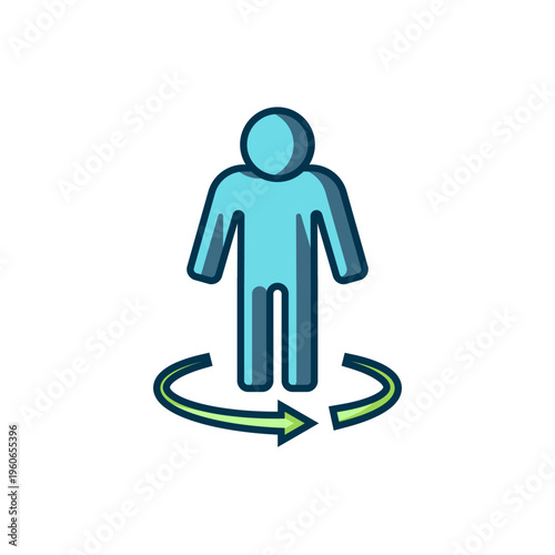 Filled outline 3d modeling icon isolated on white background. Augmented reality or virtual reality. Flat filled outline style with shadow. Vector