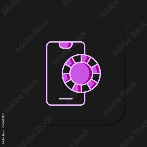 Filled outline Online sports betting icon isolated on black background. Sport bet bookmaker. Betting online make money. Flat filled outline style with shadow. Vector
