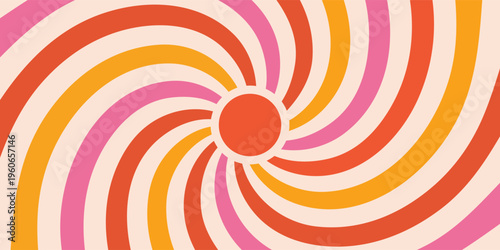 sunburst retro vibes graphic print groovy background 60s 70s