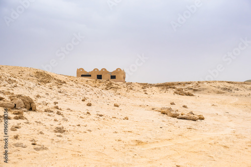 isolated building in the desert