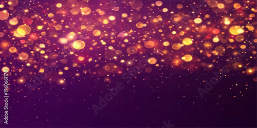 Abstract the image showcases a captivating visual narrative of sparkling particles against a soft purple backdrop, where these glistening particles creates a sense of luxury, and elegance.