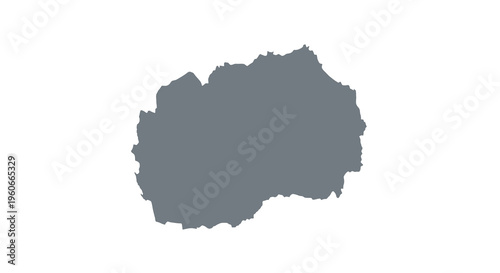 A dark irregular shape resembling a landmass or abstract blot against a white background high quality
