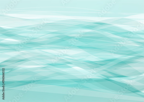 爽やかで透明感のある水色の抽象的な波グラデーション背景