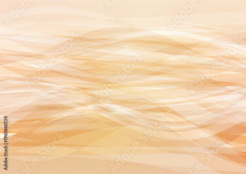 やわらかなベージュの抽象的な波グラデーション背景