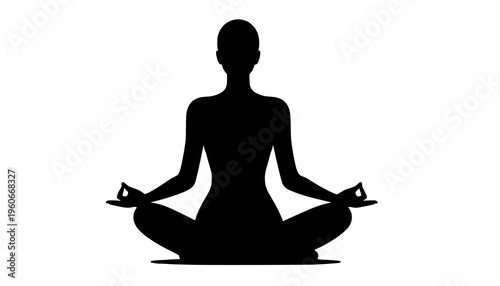 silhouette of a yoga pose